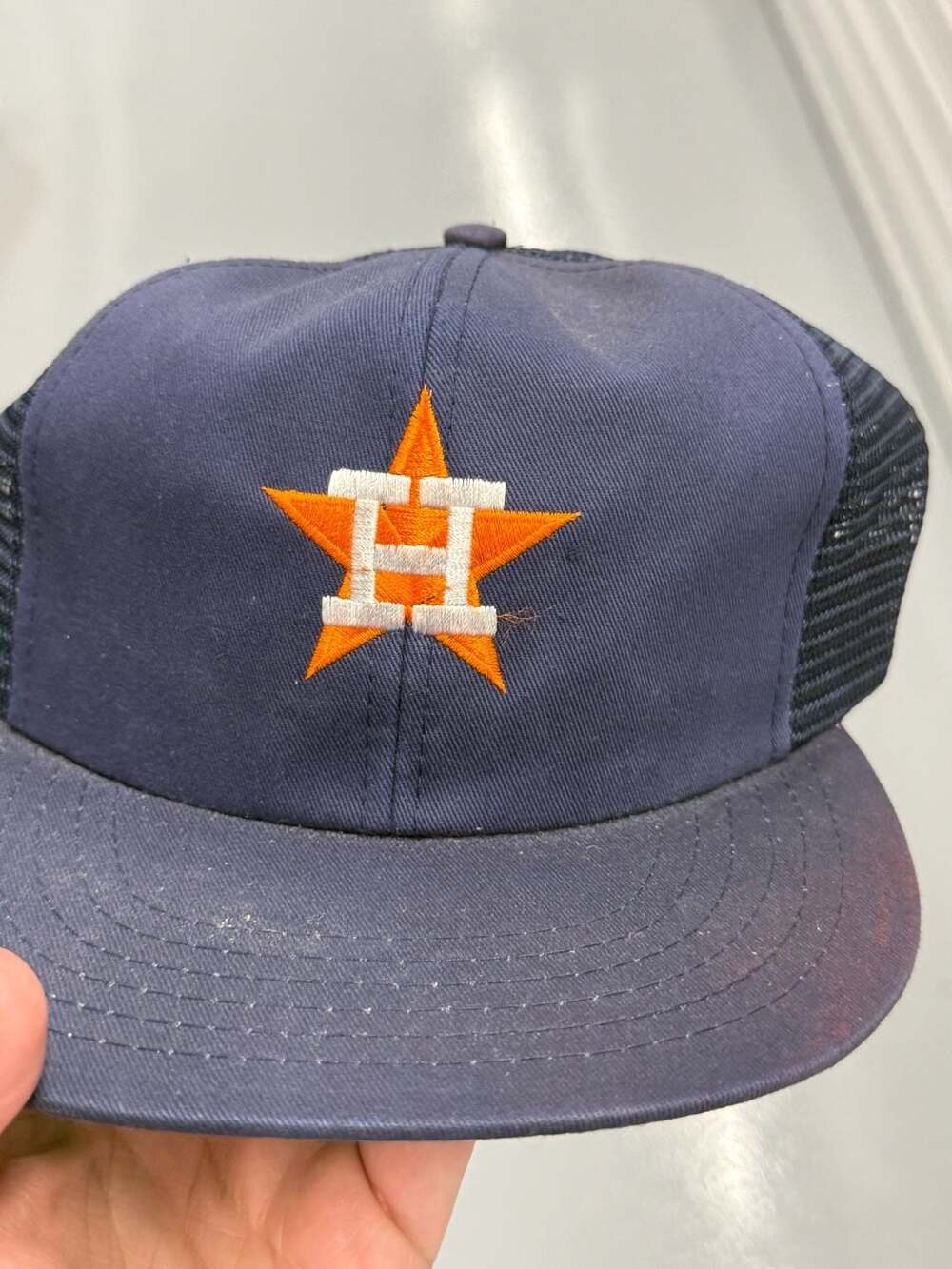 Annco Houston Astros Trucker Hat Blue Green Snapback MLB Cap